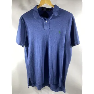 Photo of Ralph Lauren Polo Blue Mesh Casual Short Sleeve Shirt Green Pony Men's Large
