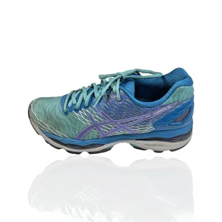 Photo of Asics Gel Nimbus 18 Blue Purple Athletic Running Shoes Women's Size 8.5 T651N