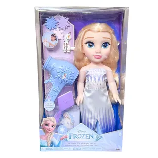 Photo of Disney Princess Elsa Doll Get Ready w/ Me Hair Play Set Olaf Snowflake Barrettes