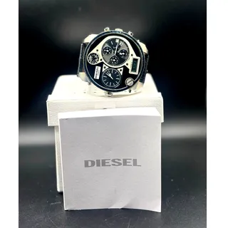 Photo of Diesel Mr. Daddy DZ7125 Men's Oversized Chrono Leather Analog Digital 57 Watch 