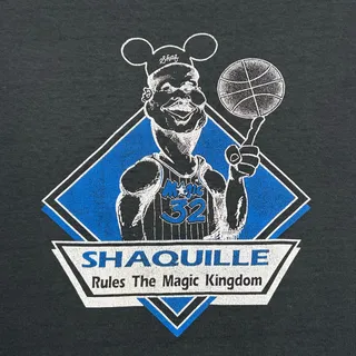 Photo of Vintage Shaq Rules The Magic Kingdom Jesus Ruler Of Heaven & Earth Tee