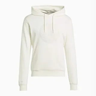 Photo of adidas Originals Men's 2XL White Pullover Hoodie DFB Logo Cotton Fleece