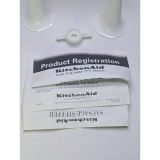 Photo of KitchenAid SSA Sausage Stuffer Attachment 2 Tubes FGA Grinder Box Instructions
