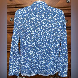 Photo of Lands' End Women's No Iron Pinpoint Oxford Button Up Shirt 21" P2P
