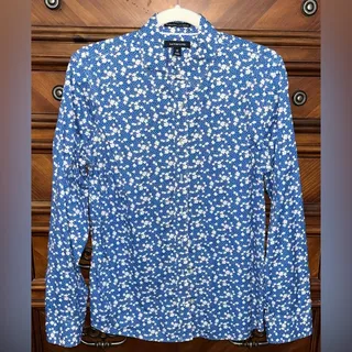 Photo of Lands' End Women's No Iron Pinpoint Oxford Button Up Shirt 21" P2P