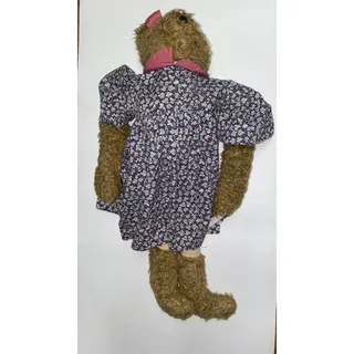 Photo of 1997 Vintage Tender Heart Treasures 30" Sitting Teddy Bear Stuffed Animal