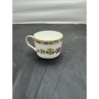 Photo of Vintage Coalport Ming Rose Fine Bone China Flat Tea Cup England Floral Gold Trim