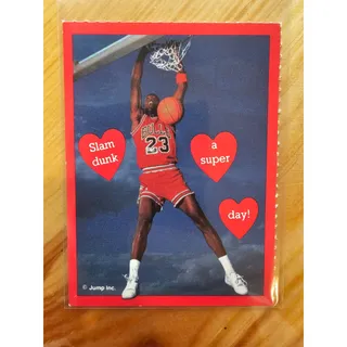 Photo of Michael Jordan 1991 Cleo Valentines - Jump Inc - NBA Properties - Slam Dunk