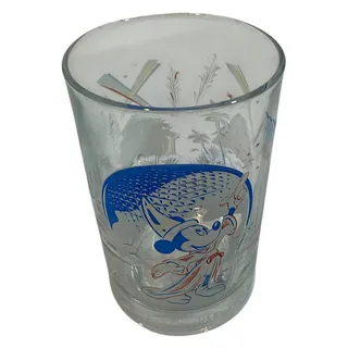 Photo of Disney World Epcot 25th Anniversary 1996 McDonald's Glass Cup Sorcerer Mickey