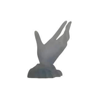 Photo of Frosted Blue Acrylic Hand display Jewelry Cellphone 4.75" tall 3" wide 4" deep