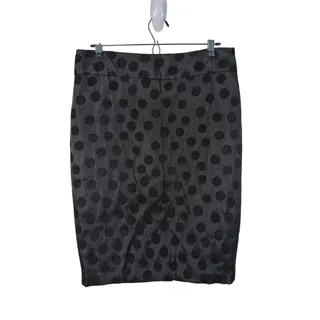 Photo of NWT LOFT Polka Dot Jacquard Pencil Skirt Womens 10 Black 90s Minimalist Career