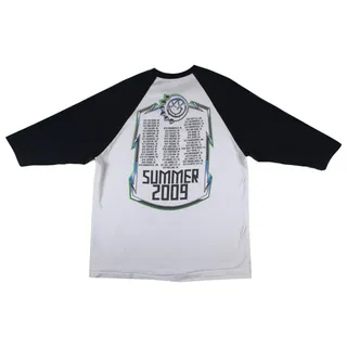 Photo of Y2K Blink-182 Summer 2009 Reunion Tour Raglan Shirt Mens Large 3/4 Sleeve Tee