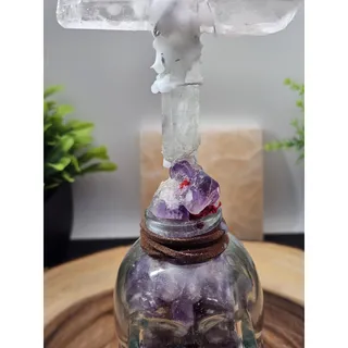 Photo of Skull & quartz cross