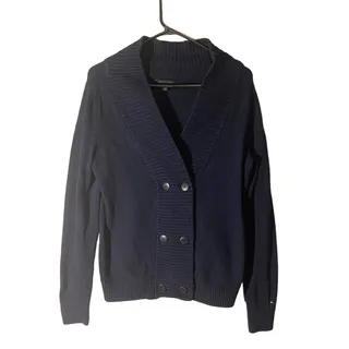 Photo of Copied - Tommy Hilfiger Blue Preppy Button Front Knit Sweater Cardigan Women SZ M