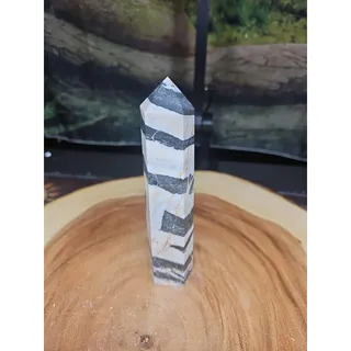 Photo of Zebra Stone Tower 341g 6in Tall