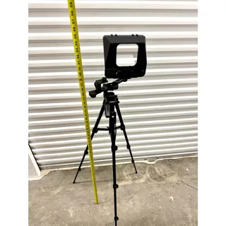 Photo of Teleprompter Kit with Tripod Phone Tablet Holder Bluetooth Remote VCT-5308RM
