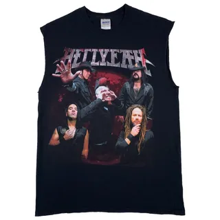 Photo of Hellyeah Blood For Blood 2015 Tour Shirt Mens Medium Cut Off Sleeveless Band Tee