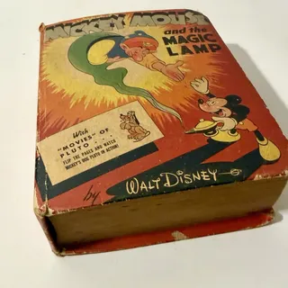 Photo of Mickey Mouse and the Magic Lamp #1429 Vintage Disney BLB Big Little Book