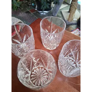 Photo of Set Of 4 Marquis By Waterford Brookside Double Old Fashioned Glasses (3270)