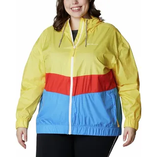 Photo of NWT Columbia Women's Plus Size Sandy Sail Windbreaker Jacket - Size 2X - Orange/Multi