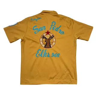 Photo of Vintage 1976 San Pedro Elks Chain Stitched Bowling Shirt