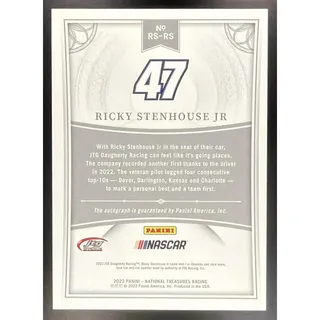 Photo of 2022 Panini National Treasures Ricky Stenhouse Jr Retro Signatures Holo Gold /10