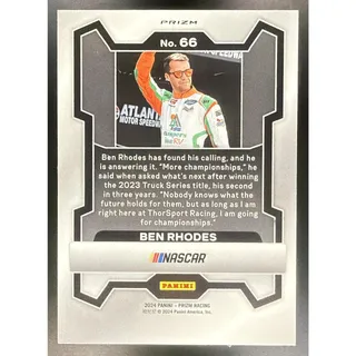 Photo of 2024 Panini Prizm Ben Rhodes #66 White Sparkle Prizms