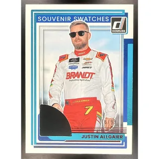 Photo of 2025 Panini Donruss NASCAR Justin Allgaier #6 Souvenir Swatches