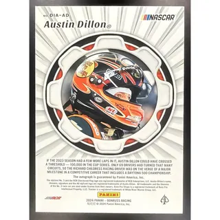 Photo of 2024 Panini Donruss Austin Dillon #DIA-AD Dialed In Auto Blue /25