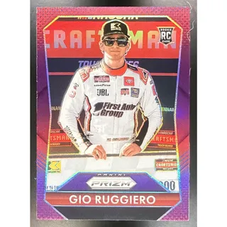 Photo of 2025 Panini Prizm NASCAR Gio Ruggiero #177 Throwback Purple Prizms 44/99