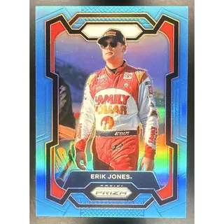 Photo of 2024 Panini Prizm Erik Jones #12 Rides Carolina Blue Prizms 6/49