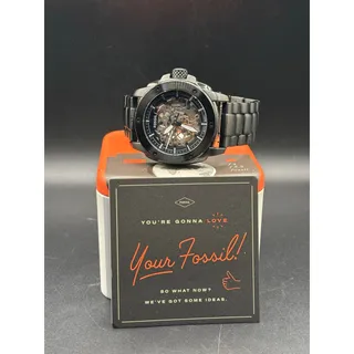 Photo of Fossil ME3080 Modern Machine Automatic Skeleton Black Steel Men’s Watch 50mm