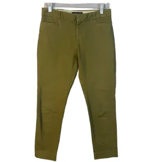 Photo of Banana Republic Olive Ankle Skinny Casual Chino Pants Women Sz 2 Short