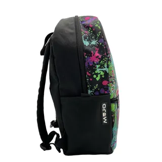 Photo of Mojo Backpack Great White Shark Paint Splatter Print School Bookbag 16x11x6