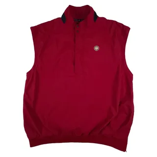 Photo of Ahead Authentics PGA of America Golf Vest Men's XXL Red Half Zip Windbreaker