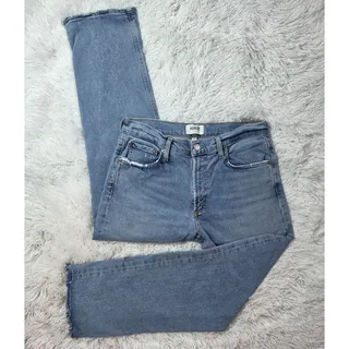 Photo of AGOLDE Kye High Rise Straight Leg Jeans Distressed 28 / 6
