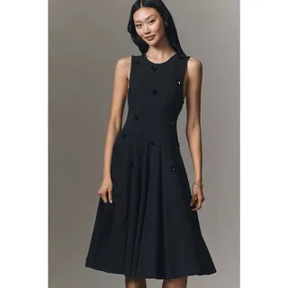Photo of New Anthropologie Maeve Sleeveless Embellished Midi Dress $168 X-SMALL Black 