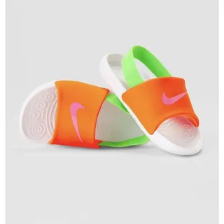 Photo of Nike Kawa Slide TD Toddler Sandals 9C Total Orange Green Strike Pink FJ8811-803