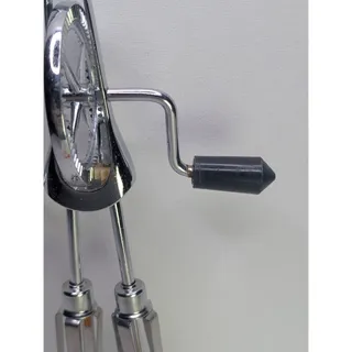 Photo of Hand Crank Egg Beater Stainless Steel Black Handle Rotary Mixer Hong Kong 9.5