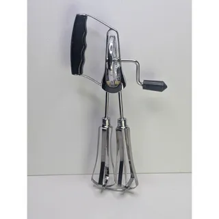 Photo of Hand Crank Egg Beater Stainless Steel Black Handle Rotary Mixer Hong Kong 9.5