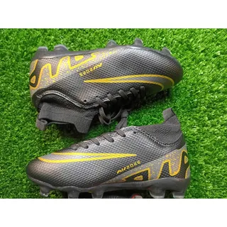 Photo of Dynamic Black & Gold High-Top Soccer Cleats - New!