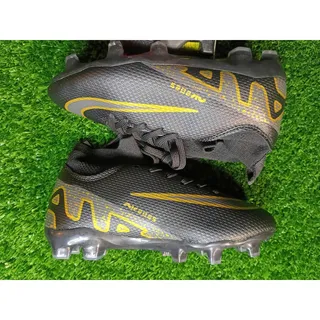 Photo of Dynamic Black & Gold High-Top Soccer Cleats - New!