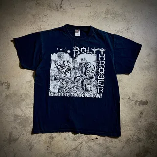 Photo of Rare Bolt Thrower Death Metal Band Tee In Battle Theres No Law L