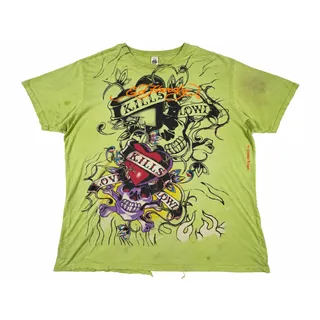 Photo of Vintage Ed Hardy Shirt Mens 4XL Love Kills Slowly Skull Y2K USA Made Distressed