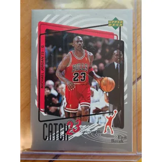 Photo of Michael Jordan 1997-1998 Upper Deck Catch 23 Sticker #MJ158 - Bulls - NBA