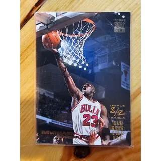Photo of Michael Jordan 1993-1994 Topps Stadium Club #1 Triple Double - Chicago Bulls-NBA