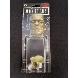 Photo of TINSLEY TRANSERS LATEX SILVER NECK BOLTS MONSTER FRANKENSTEIN COSTUME MAKEUP NEW