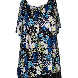 Photo of Rebecca Malone Short Sleeve Pull Over Shirt Size XL Sparkly