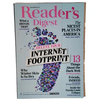Photo of Reader's Digest November 2021 Magazine - Delete Your Internet Footprint