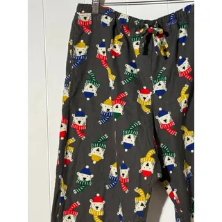 Photo of Hanna Andersson Polar Bear Flannel Pajama Pants Mens Large Cotton Christmas